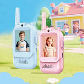 Rechargeable Walkie Talkies with Screen Display and Voice Changer - 2 Cosmia.pk