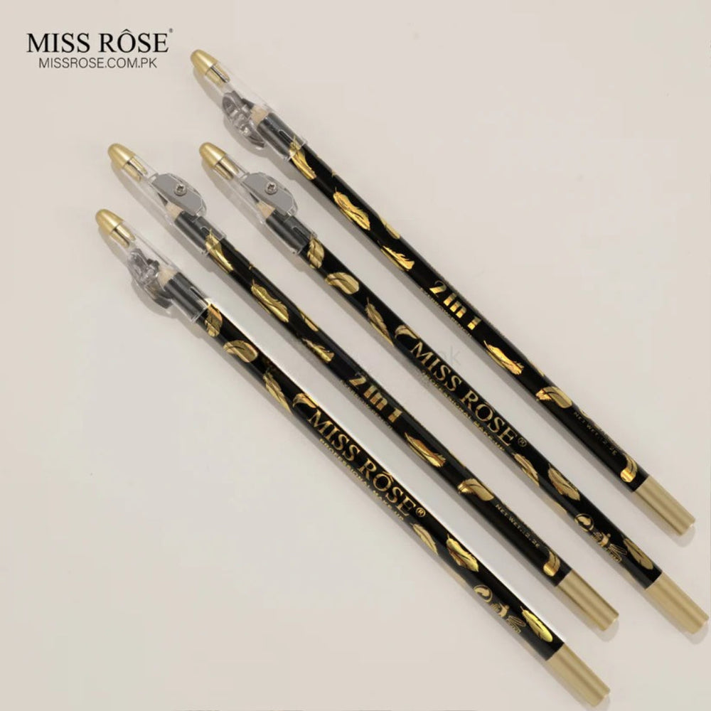 Miss Rose 2-in-1 Eyebrow Pencil – Black Miss Rose