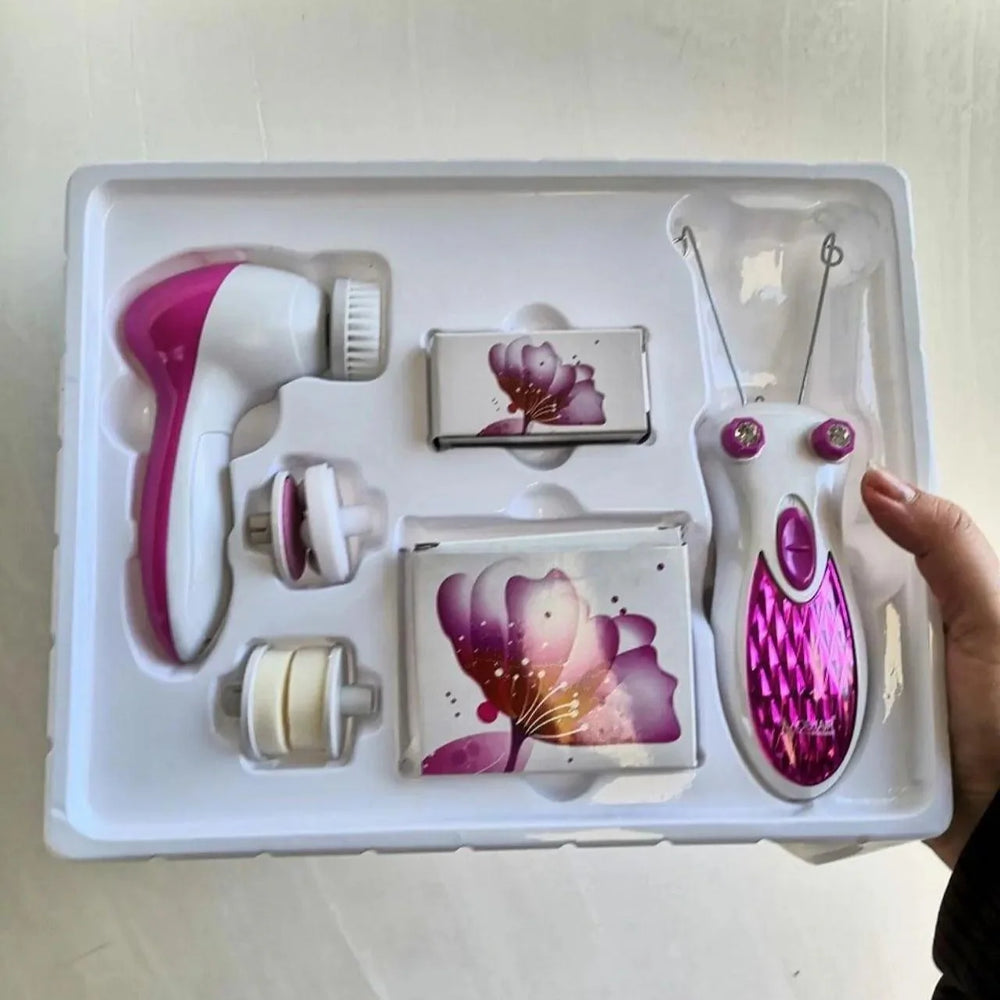Emaar Rechargeable Hair Threading Machine With 5in1 Face Massager Emaar