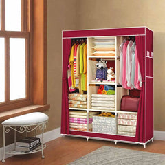 Non-woven Cloth Wardrobe Folding Portable Clothing Storage Cabinet Cosmia.pk