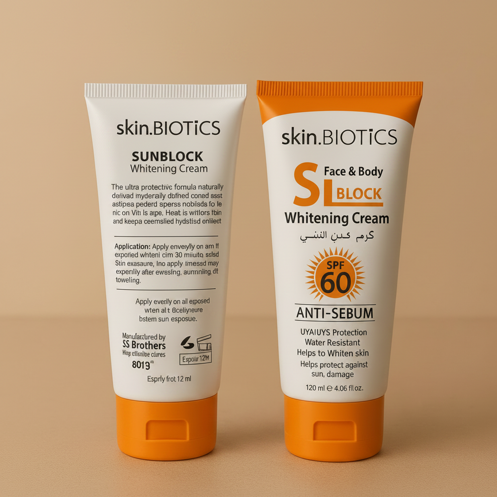 Skin.Biotics Face & Body Sunblock Whitening Cream - 120ml Skin Biotics