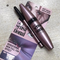 Maybelline Waterproof Mascara with Eyebrow Pencil Maybelline