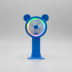 Rechargeable Handheld Fan with LED Night Light Cosmia.pk