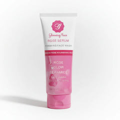 Glowing face rose serum foaming face wash - 100ml Glowing Face