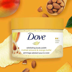 Dove Crushed Almond & Mango Butter Exfoliating Body Polish - 298gm Dove