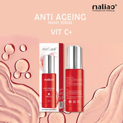 Maliao Skin Renewal And Brightening Anti Ageing Vit C+ Night Serum - 30ml Maliao