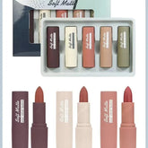 5Pcs Heng Fang Soft Matte Lipstick Heng Fang