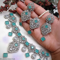 Antique Necklace Set - Stone Work Cosmia