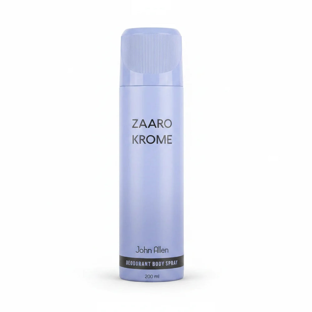John Allen Zaaro Krome Perfumed Body Spray – 200ml John Allen