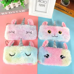 Unicorn Plush | Fur Pencil Pouch Cosmia.pk