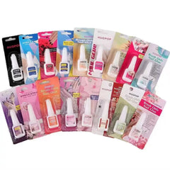 HUGPOP Professional Brush-On Nail Glue -12 Piece Set HUGPOP