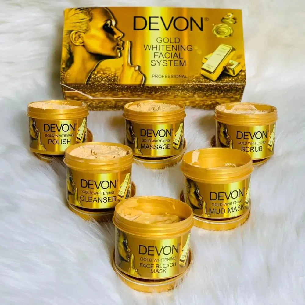 Devon 6 Steps Gold Whitening Facial Kit 💯 ✨ Devon
