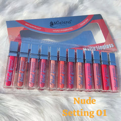 Mielena Italy Velvet Matte Lipglosses - 12 Pcs Set Mielena