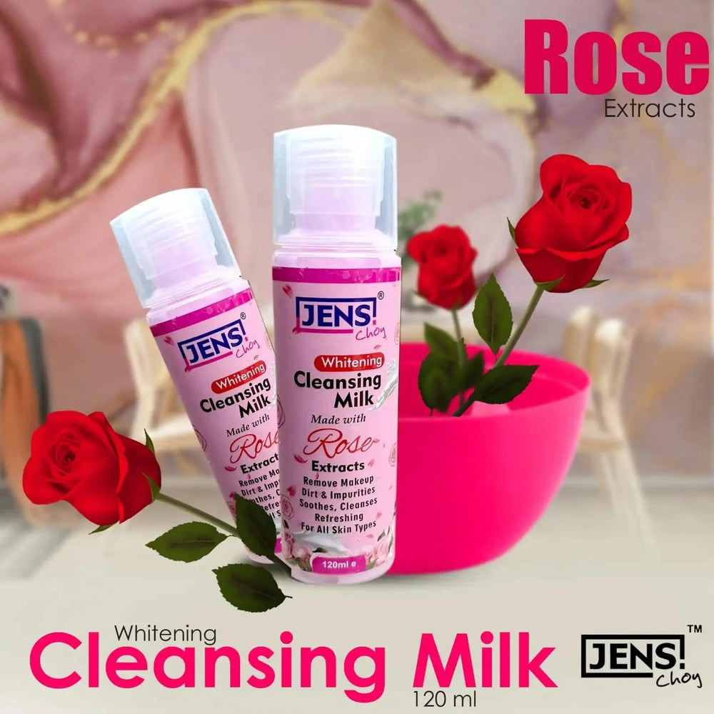 Jens Choy Whitening Cleansing Milk Enriched with Rose Extracts - 120ml Jens