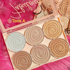 6 Colors Highlighter Palette Cosmia.pk