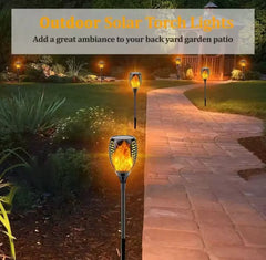 Outdoor Garden Solar Flickering Flame Light, Garden Yard Lamp, LED Cosmia.pk