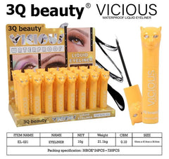 3Q Beauty Vicious Waterproof Liquid Eyeliner 3Q Beauty