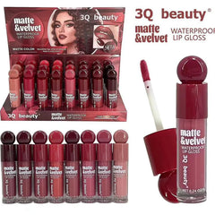 3Q beauty Matte & Velvet Waterproof lipgloss 3Q Beauty