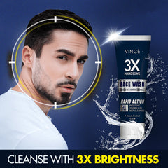 Vince 3X Handsome Face Wash - 75ml Vince