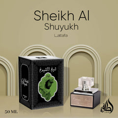 Sheikh Al Shuyukh Black EDP Spray With Perfumed Deodorant - 50ML Lattafa