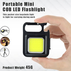 Mini Keychain Flashlights - 4 Light Modes Rechargeable Keychain Light Cosmia.pk