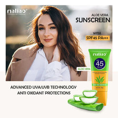 Maliao Aloe Vera Sunscreen SPF 45 PA+++ - 100g Maliao