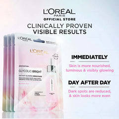 Loreal Paris Glycolic Bright Instant Glowing Serum Mask Loreal Paris