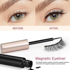 Magnetic Eyelash With Magnetic Liquid Eyeliner & Tweezer Cosmia.pk