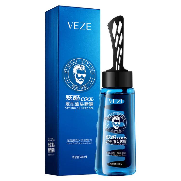Veze Styling Head Oil Gel 2-In-1 Hair Styling With Comb - 280ml Veze