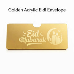 Golden acrylic golden envelope Cosmia.pk