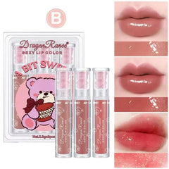 3Pcs Dragon Ranee Bear Sexy Lip Colors Set Dragon Ranee
