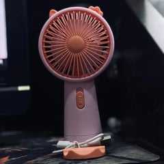 Mini Rechargeable Portable Handheld Fan with USB Cable Cosmia.pk