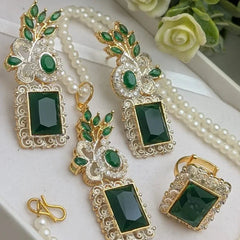 Zircon Combo Party Set – High Quality Rectangle Shape Jewelry Cosmia