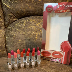 Mielena 24HR Wear Matte Lipstick - 12 Pcs Set Mielena