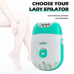 VGR V-726 Wet & Dry Compact Professional Cordless Women Epilator VGR