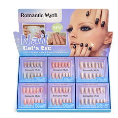 Romantic Myth Cat’s Eye Press-On Gel Nails Set Romantic Myth