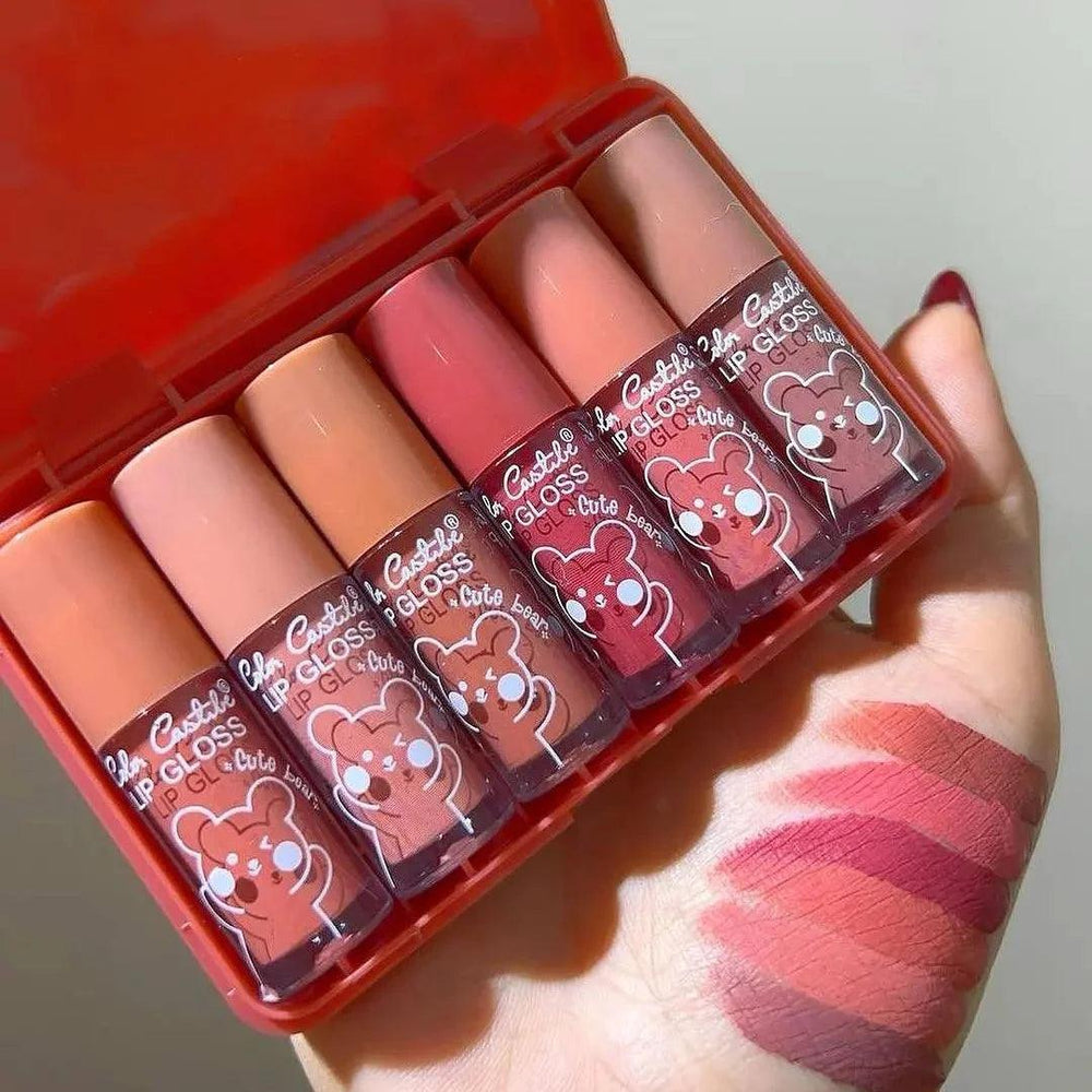 Color Castle Cute Bear Lip Glosses-Set of 6 Cute Bear