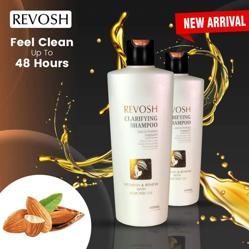 Revosh Clarifying Shampoo 400ml Nourish & Renew with Almond Oil Revosh