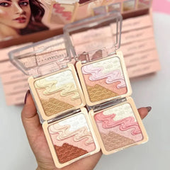 Anylady 4 in 1 Glow Fleur Highlighter 4 Pcs Set Any Lady