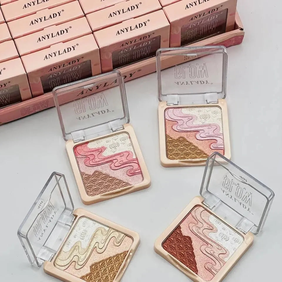 Anylady 4 in 1 Glow Fleur Highlighter 4 Pcs Set Any Lady