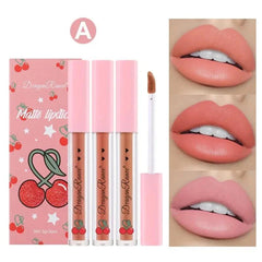 3 Pcs Dragon Ranee Ice Love Little Smoke Tube Lipstick Dragon Ranee