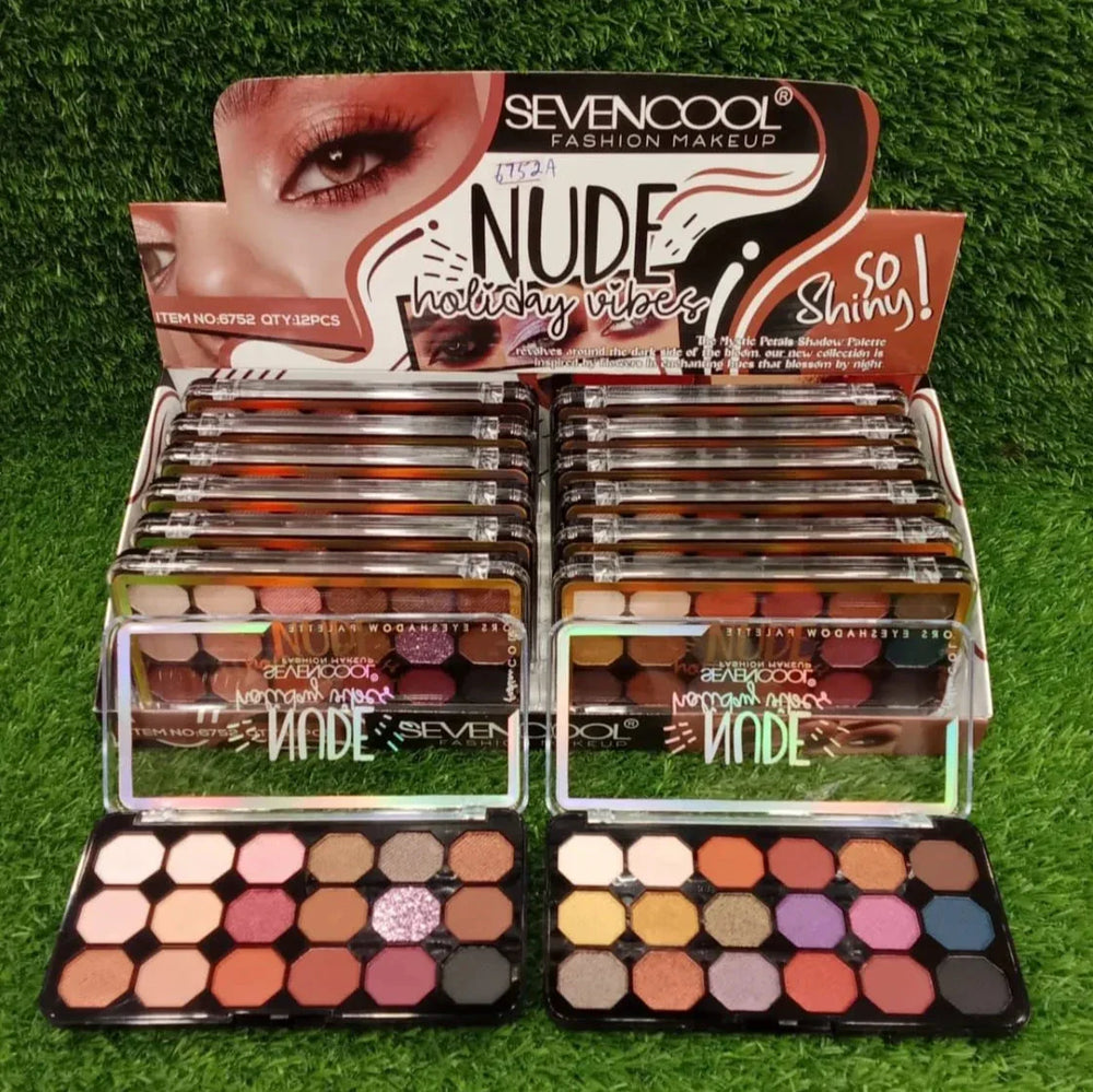 Sevencool 18 Color Nude Eyeshadow Pallete Each Seven Cool