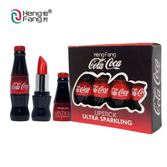 Heng Fang 4pcs Matte Cola Coca Lipstick Set Heng Fang