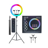RGB Ring Light 18 inch with 7ft Tripod Stand for Phone Camera - MJ18 Cosmia.pk