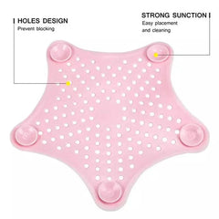 Silicon Drain Stopper, Strainer, Filter for Bathroom & Kitchen Cosmia.pk