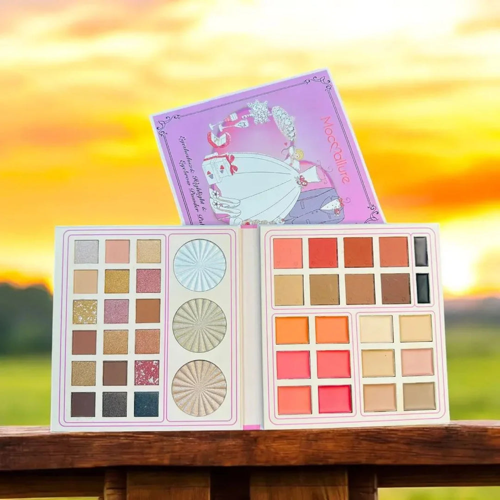 Mocallure Eyeshadow, Highlighter & Eyebrow Powder Makeup Palette Mocallure