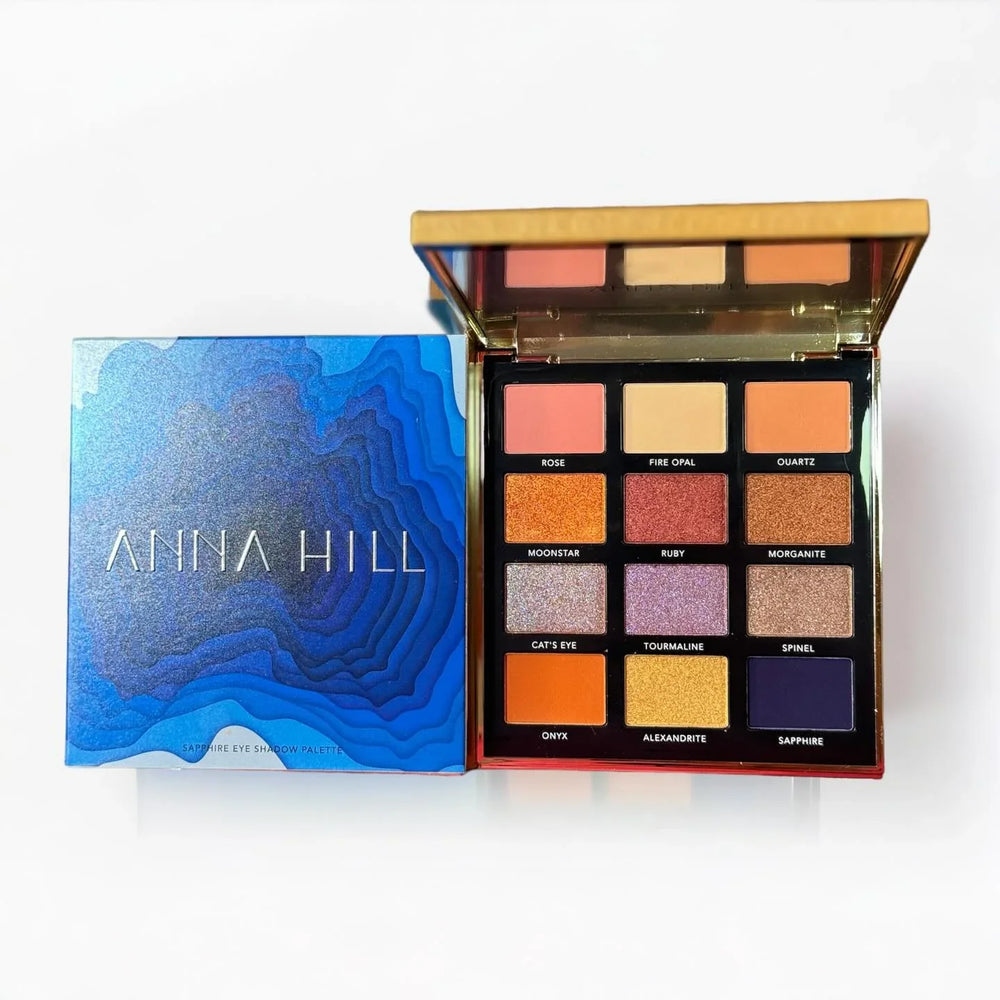 Anna Hill Sapphire Eyeshadow Palette (12 Colors) Anna Hill