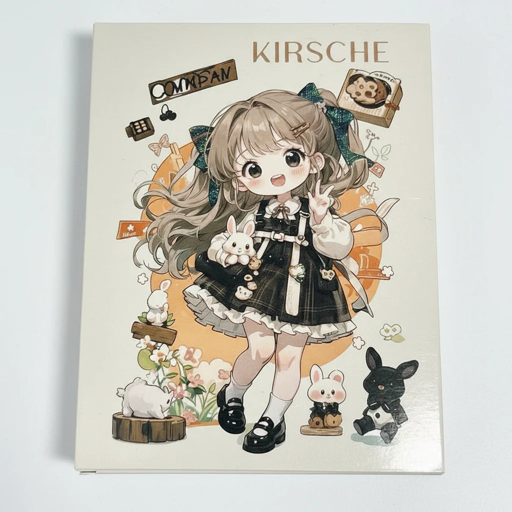 Kirsche Kawaii Anime Girl 4‑Folding Eyeshadow Palette Kirche