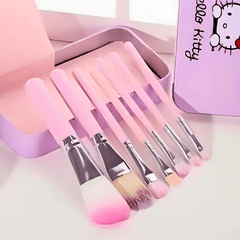 Pack Of 7-Cute Hello Kitty Makeup Brushes Set Hello Kitty