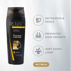 Rejuuv Restore & Repair Shampoo with Activated Charcoal – 180ml rejuuv